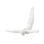 Wall Diver Sculpture // Small (White)