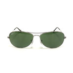 Men's Cockpit Polarized Sunglasses // Gunmetal + Green