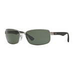 Men's Wrap Polarized Sunglasses // Gunmetal