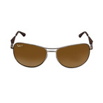 Ray-Ban // Steel Sunglasses Polarized Sunglasses // Matte Gunmetal + Brown