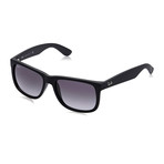 Justin Classic Sunglasses // Rubber Black + Gray Gradient