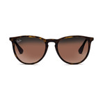 Unisex Erika Classic Sunglasses // Brown + Brown Gradient