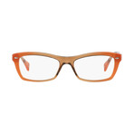 Unisex Optical Frame // Gradient Brown + Orange