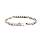 Estate 14k White Gold Diamond Tennis Bracelet I