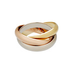 Vintage Cartier 18k Three-Tone Gold Trinity Ring // Ring Size: 5.75