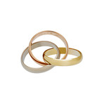 Vintage Cartier 18k Three-Tone Gold Trinity Ring // Ring Size: 5.75