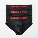 Low Rise Brief // Pack of 3 // Black (XL)