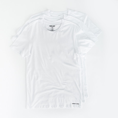 Crew Neck T-Shirt // Pack of 3 // White (S)
