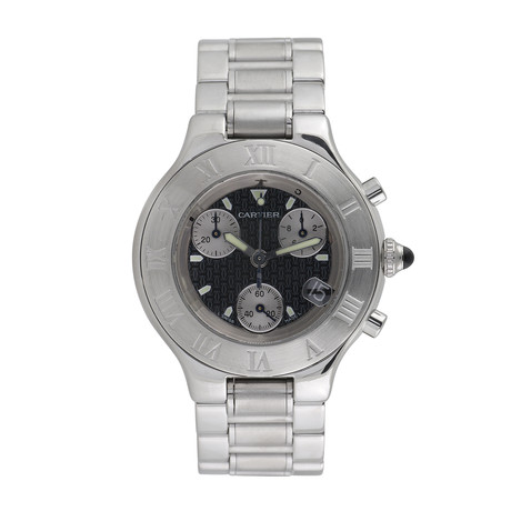 Cartier 21 Chronoscaph Quartz // 2424 // Pre-Owned