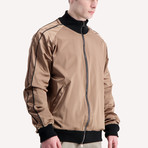 Track Jacket + Black Piping // Gold (M)