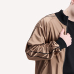 Track Jacket + Black Piping // Gold (M)