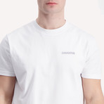 Classic Fit Casanova Digital Print Crewneck T-Shirt // White (L)