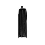 Deep Grained Leather Briefcase Bag + Shoulder Strap // Black