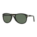714 Iconic Folding Sunglasses // Black + Gray Polarized