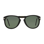 714 Iconic Folding Sunglasses // Black + Gray Polarized