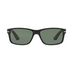 Square Sunglasses // Black + Gray Polarized