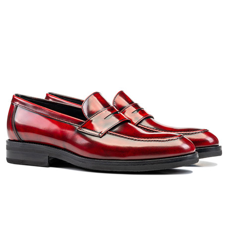 Uliassi Penny Loafer // Polished Red (Euro: 40)