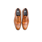 Fred Wingtip Oxford // Tan (Euro: 43)