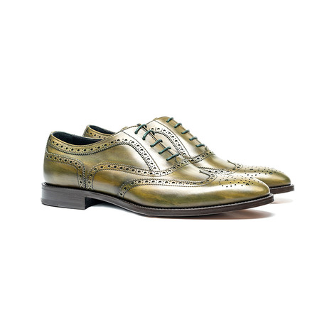 Fred Wingtip Oxford // Olive (Euro: 40)