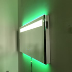 Icon LED Mirror // Dimmer + Bluetooth + Chromo Therapy + Defogger // 60"L x 30"W