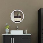 Sol Round Backlit Mirror // 22" Diameter