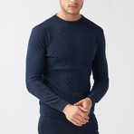 Wool Blend Sweater // Dark Blue (M)