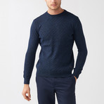 Wool Blend Sweater // Dark Blue (XL)