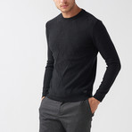 Diamond Wool Blend Sweater // Black (L)