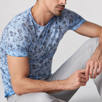 Meadow Pattern T-Shirt // Blue (L)