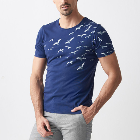 Flock T-Shirt // Dark Blue (S)