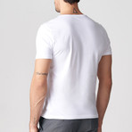 Roots V-Neck T-Shirt // White (2XL)