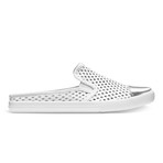 Slim Mule Jib // White + Silver (US: 9)