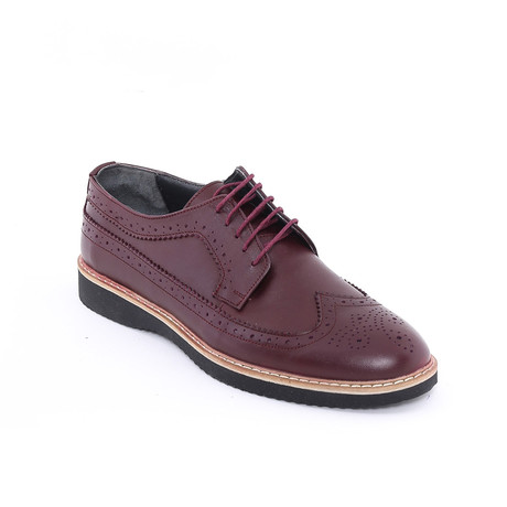 Mirac Casual Dress Shoes // Burgundy (Euro: 39)
