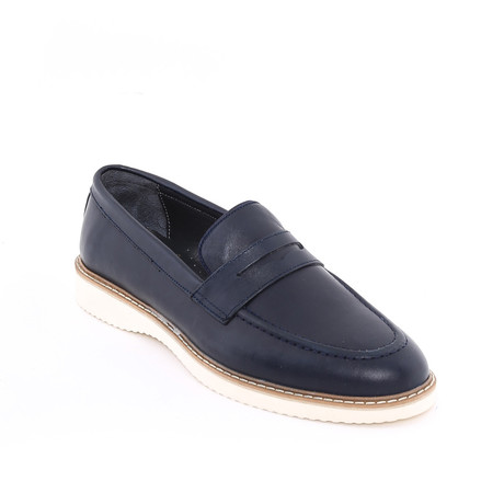 Baris Casual Dress Shoes // Navy (Euro: 39)
