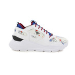 Carrara Lace-Up // White + Red + Blue (US: 11)