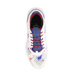 Carrara Lace-Up // White + Red + Blue (US: 9.5)