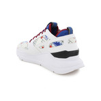 Carrara Lace-Up // White + Red + Blue (US: 8.5)