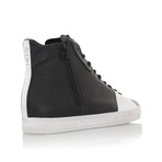 Carda Hi Sneaker // Black + White (US: 10.5)