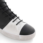 Carda Hi Sneaker // Black + White (US: 9.5)