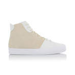 Carda Hi Sneaker // Beige + White (US: 10.5)