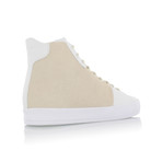 Carda Hi Sneaker // Beige + White (US: 9.5)
