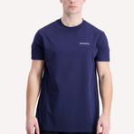 Classic Fit Casanova Digital Print Crewneck T-Shirt // Blue (M)