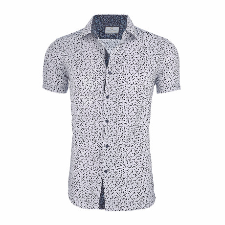 James Short Sleeve Casual Button Down Shirt // White (XS)