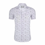Joseph Short Sleeve Casual Button Down Shirt // White (XS)