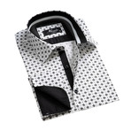 Reversible Cuff French Cuff Shirt // White + Black (S)