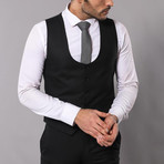 Bill 3-Piece Slim-Fit Suit // Black + Plaid (Euro: 56)