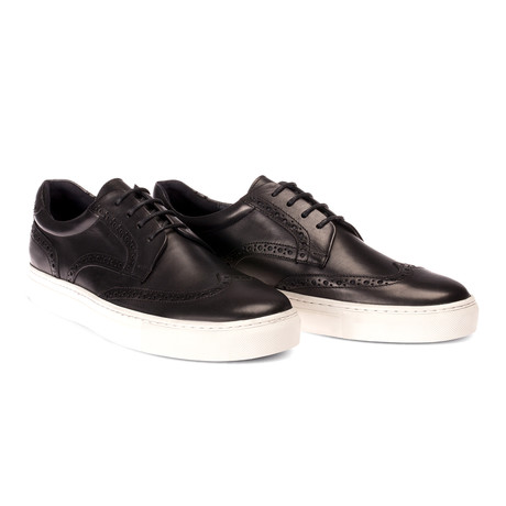 Dael Wingtip Sneaker Shoes // Black (Euro: 38)