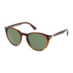 Classic Round Sunglasses V2 // Havana + Green (52mm)