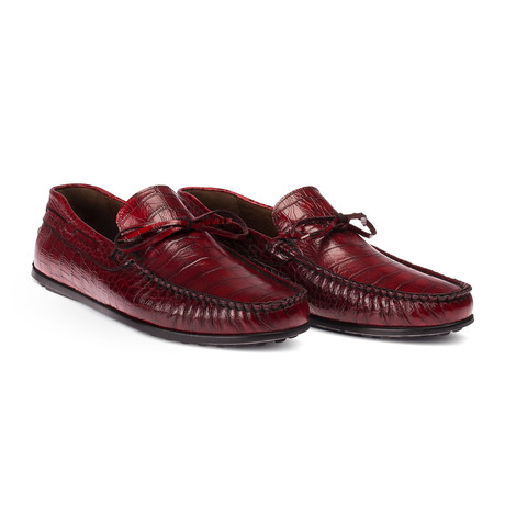 Jaydin Loafer Moccasin Shoes // Claret Red (Euro: 38)