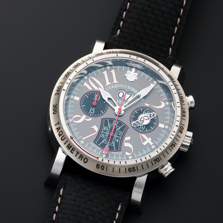 Cuervo y Sobrinos Racing Chronograph Automatic // 10011 // Store Display